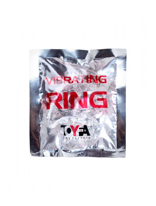Прозрачное эрекционное кольцо с вибратором  и подхватом - Toyfa Basic - в Нижнем Новгороде купить с доставкой