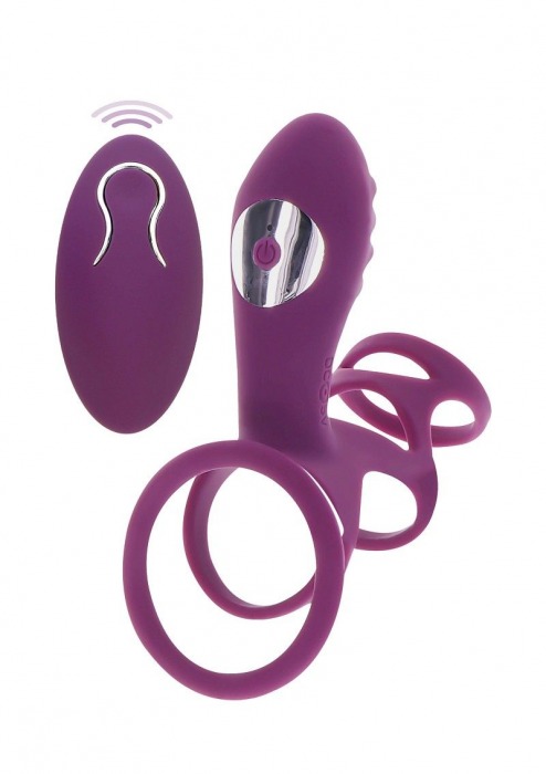 Фиолетовая эрекционная вибронасадка Halo Halo C-Ring Sleeve - Toy Joy - в Нижнем Новгороде купить с доставкой