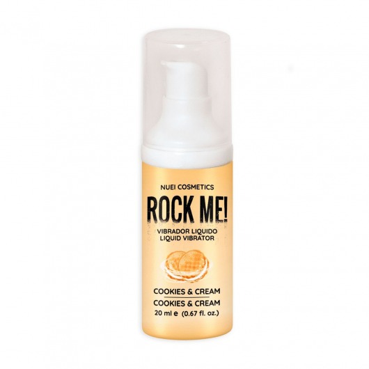 Жидкий вибратор Nuei Rock Me! с ароматом печенья и сливок - 20 мл. - Nuei cosmetics - купить с доставкой в Нижнем Новгороде