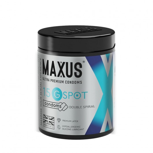 Гладкие презервативы Maxus G spot с двойной спиралью - 15 шт. - Maxus - купить с доставкой в Нижнем Новгороде