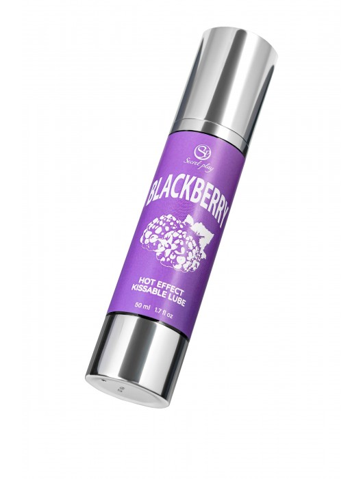 Массажное масло 2-в-1 Blackberry Hot Effect с разогревающим эффектом и вкусом ежевики - 50 мл. - Secret Play - купить с доставкой в Нижнем Новгороде