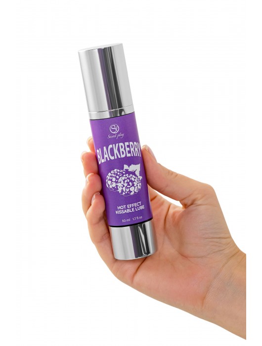 Массажное масло 2-в-1 Blackberry Hot Effect с разогревающим эффектом и вкусом ежевики - 50 мл. - Secret Play - купить с доставкой в Нижнем Новгороде