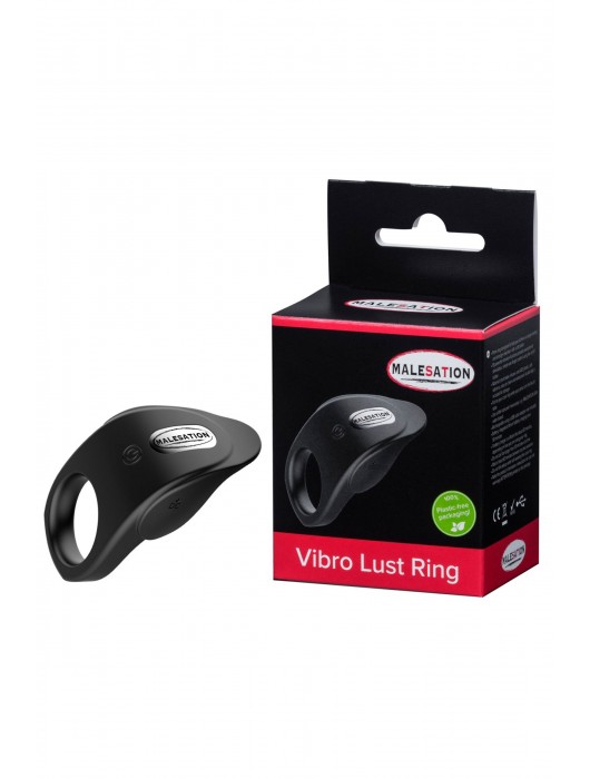 Черное эрекционное виброкольцо Vibro Lust Ring - MALESATION - в Нижнем Новгороде купить с доставкой