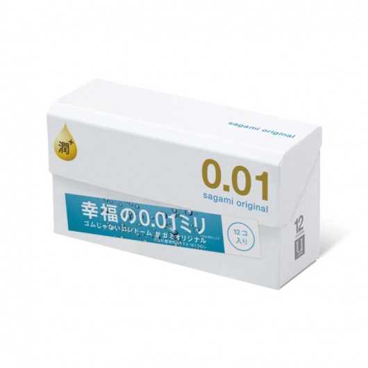 Увлажнённые презервативы Sagami Original 0.01 Extra Lub - 12 шт. - Sagami - купить с доставкой в Нижнем Новгороде