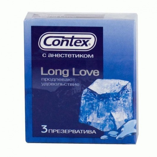 Презервативы с продлевающей смазкой Contex Long Love - 3 шт. - Contex - купить с доставкой в Нижнем Новгороде