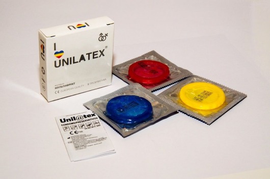 Разноцветные ароматизированные презервативы Unilatex Multifruits - 3 шт. - Unilatex - купить с доставкой в Нижнем Новгороде