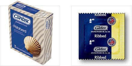 Презервативы с рёбрышками CONTEX Ribbed - 3 шт. - Contex - купить с доставкой в Нижнем Новгороде