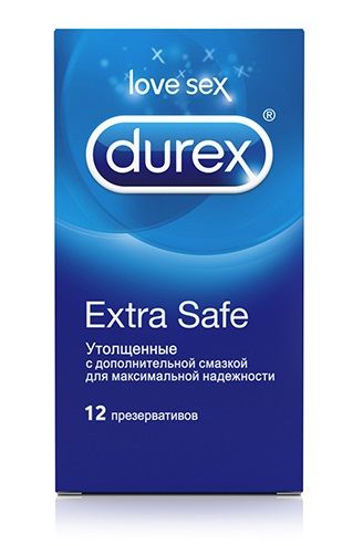 Утолщённые презервативы Durex Extra Safe - 12 шт. - Durex - купить с доставкой в Нижнем Новгороде