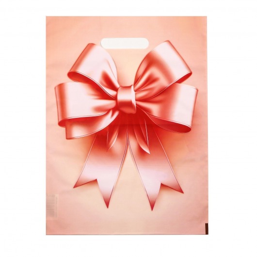 Пакет с принтом в виде банта с вырубной ручкой (30х40 см) - Сима-Ленд - купить с доставкой в Нижнем Новгороде