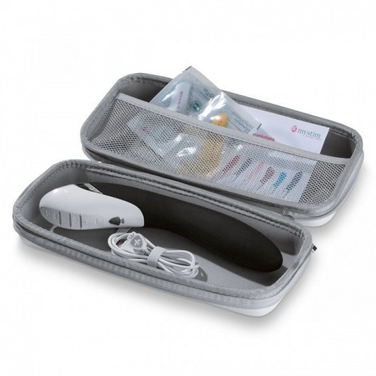 Вибратор с электростимуляцией Sizzling Simon Black Edition - 27 см. - MyStim - купить с доставкой в Нижнем Новгороде