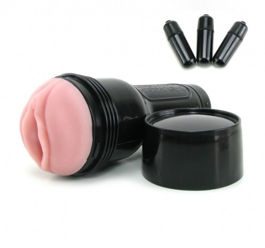 Мастурбатор-вагина Fleshlight - Vibro Pink Lady Touch с вибрацией - Fleshlight - в Нижнем Новгороде купить с доставкой