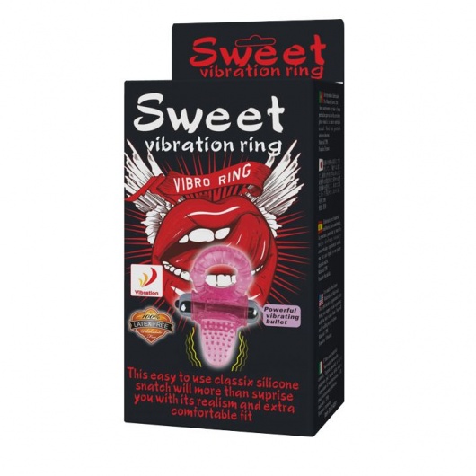 Эрекционное кольцо с вибростимулятором клитора в форме язычка - Baile - в Нижнем Новгороде купить с доставкой