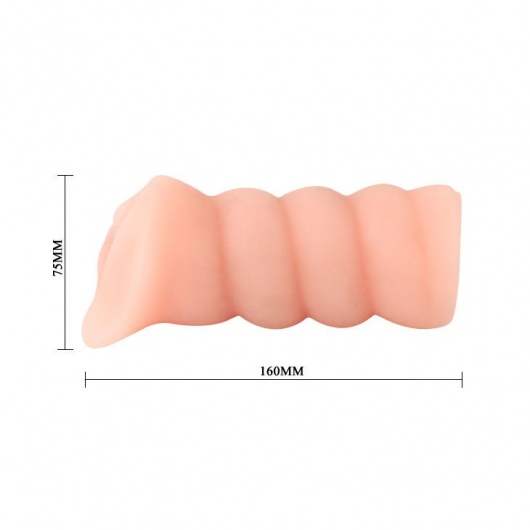 Мастурбатор-вагина с вибрацией и углублениями под пальцы - 16 см. - Baile - в Нижнем Новгороде купить с доставкой