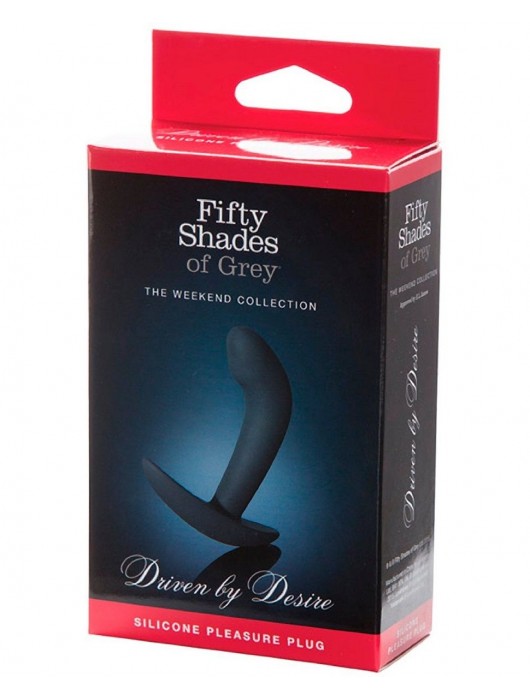 Анальная пробка Driven by Desire Silicone Butt Plug - 9 см. - Fifty Shades of Grey - в Нижнем Новгороде купить с доставкой