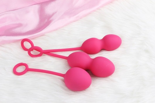 Набор розовых вагинальных шариков Nova Ball со смещенным центром тяжести - Svakom