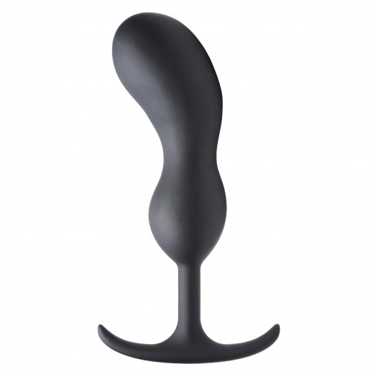 Черный массажер простаты с утяжелителями Premium Silicone Weighted Prostate Plug XL - 20,8 см. - XR Brands - в Нижнем Новгороде купить с доставкой