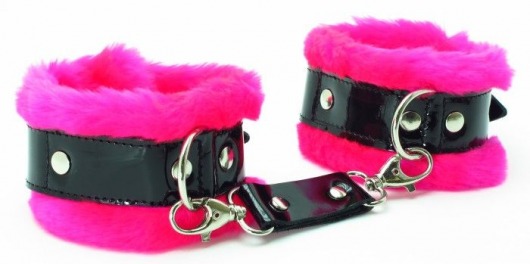 Розовые наручники с мехом BDSM Light - БДСМ Арсенал - купить с доставкой в Нижнем Новгороде