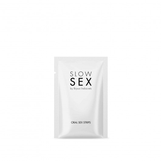 Полоски для орального секса Slow Sex Oral Sex Strips - 7 шт. - Bijoux Indiscrets - купить с доставкой в Нижнем Новгороде