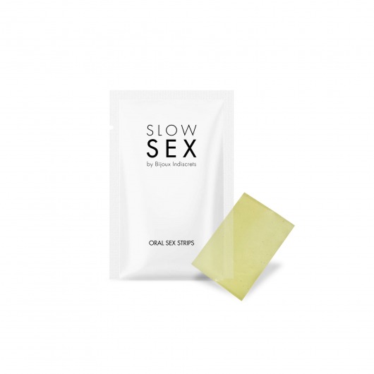 Полоски для орального секса Slow Sex Oral Sex Strips - 7 шт. - Bijoux Indiscrets - купить с доставкой в Нижнем Новгороде
