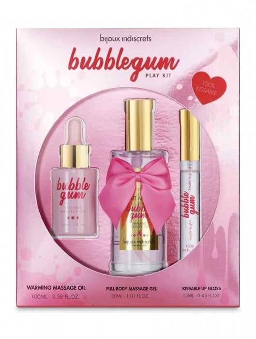 Набор средств для массажа и ласк Bubblegum Play Kit - Bijoux Indiscrets - купить с доставкой в Нижнем Новгороде