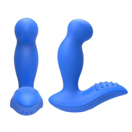 Синий вибромассажер простаты 3,5’’ P-spot Massager - 12,5 см. - Erokay - в Нижнем Новгороде купить с доставкой