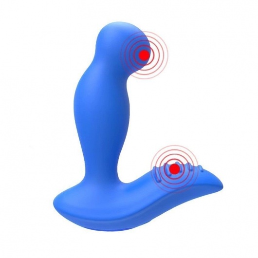 Синий вибромассажер простаты 3,5’’ P-spot Massager - 12,5 см. - Erokay - в Нижнем Новгороде купить с доставкой