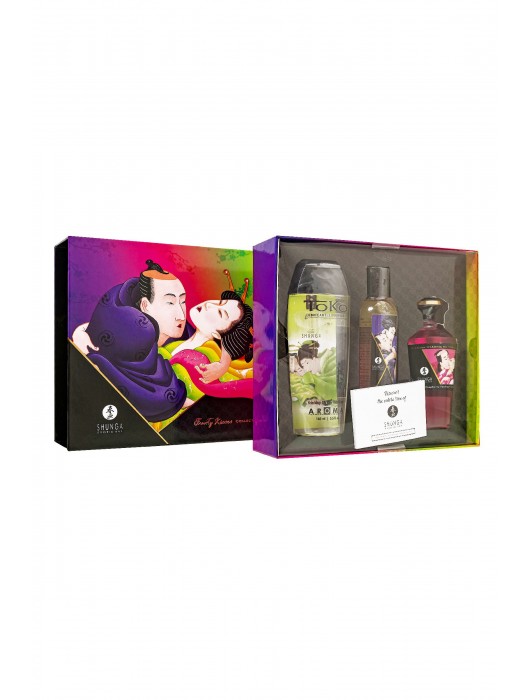 Подарочный набор Fruity Kisses из 3 предметов - Shunga - купить с доставкой в Нижнем Новгороде