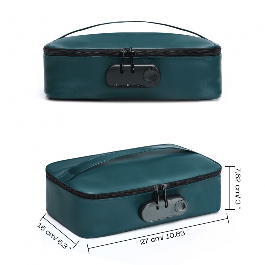 Зеленая сумочка для хранения игрушек Discreet Box - Dorcel - купить с доставкой в Нижнем Новгороде