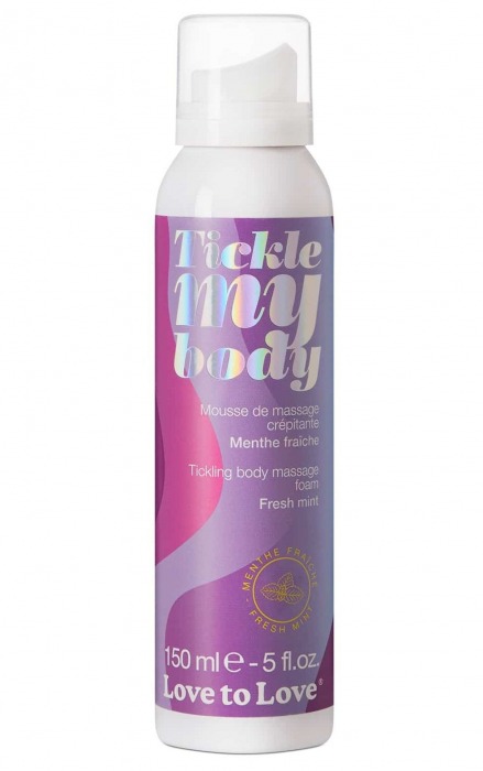 Массажная хрустящая пенка Tickle My Body Fresh Mint с ароматом мяты - 150 мл. - Love to Love - купить с доставкой в Нижнем Новгороде