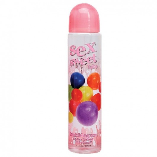 Вкусовой лубрикант Sex Sweet Lube Bubble Gum с ароматом жевачки - 197 мл. - Topco Sales - купить с доставкой в Нижнем Новгороде