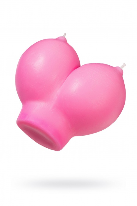 Розовая свеча «Сиськи» - 150 гр. - Pecado - купить с доставкой в Нижнем Новгороде