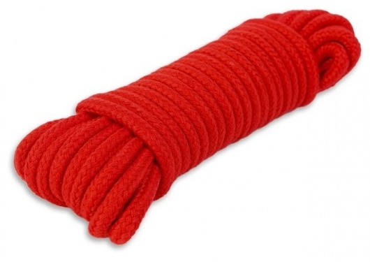 Красная веревка для связывания - 10 м. - Пикантные штучки - купить с доставкой в Нижнем Новгороде