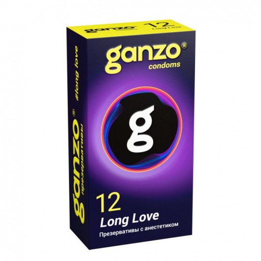 Презервативы с анестетиком для продления удовольствия Ganzo Long Love - 12 шт. - Ganzo - купить с доставкой в Нижнем Новгороде