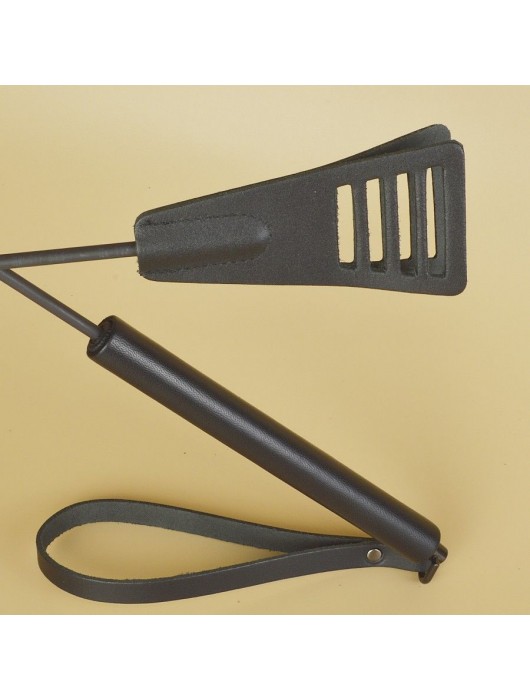 Черный кожаный стек «Сириус» - 60 см. - Sitabella - купить с доставкой в Нижнем Новгороде