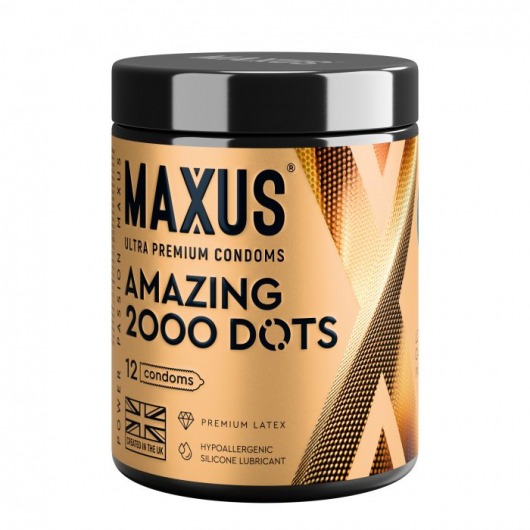 Точечные презервативы MAXUS 2000 Amazing Dots с железным кейсом - 12 шт. - Maxus - купить с доставкой в Нижнем Новгороде