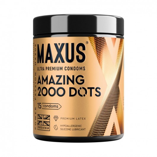 Точечные презервативы MAXUS 2000 Amazing Dots с железным кейсом - 15 шт. - Maxus - купить с доставкой в Нижнем Новгороде