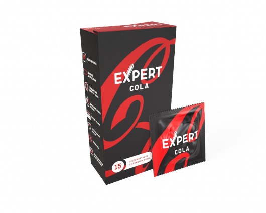 Презервативы с ароматом колы Expert Cola - 15 шт. - Expert - купить с доставкой в Нижнем Новгороде