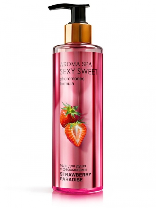 Гель для душа с феромонами и ароматом клубники Strawberry Paradise - 200 мл. -  - Магазин феромонов в Нижнем Новгороде