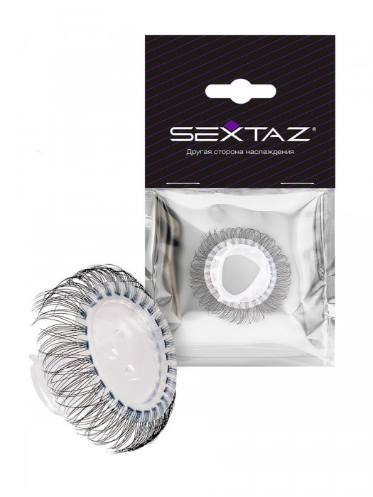Эластичное эрекционное кольцо с длинными черными «ресничками» - Sextaz - в Нижнем Новгороде купить с доставкой