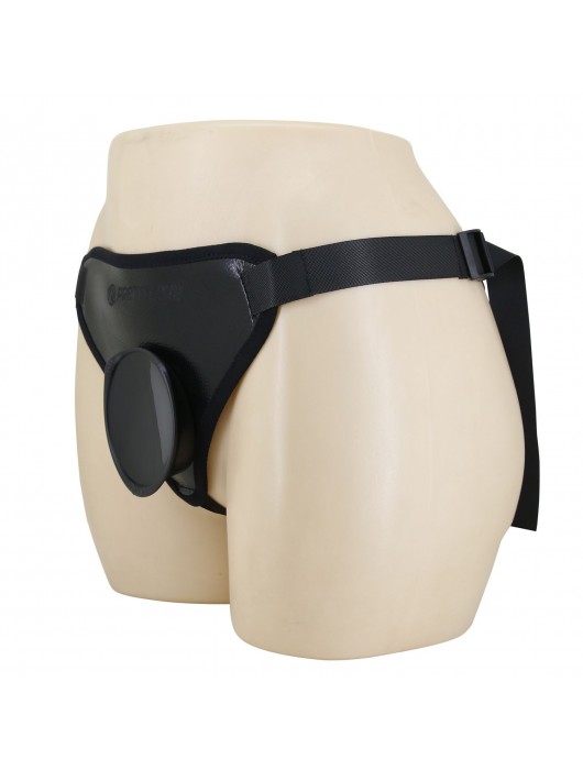 Черные трусики харнесс с платформой Caludio I - Baile - купить с доставкой в Нижнем Новгороде