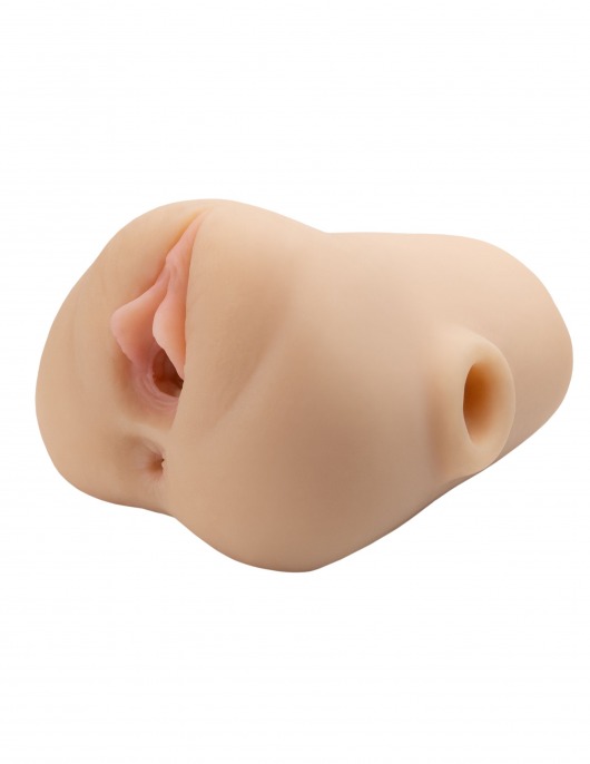 Телесный мастурбатор с вибрацией Double Pounder Vibrating Squeeze Stroker - Pipedream - в Нижнем Новгороде купить с доставкой