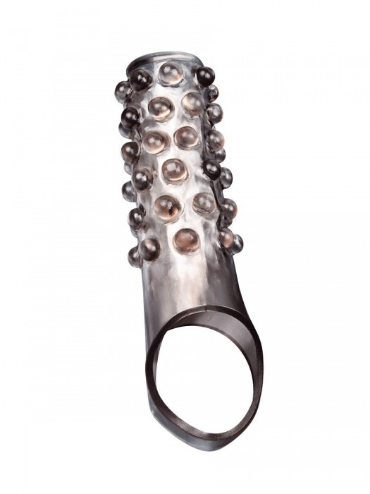 Дымчатая насадка на пенис с выпуклостями - 11 см. - Sex Expert - в Нижнем Новгороде купить с доставкой