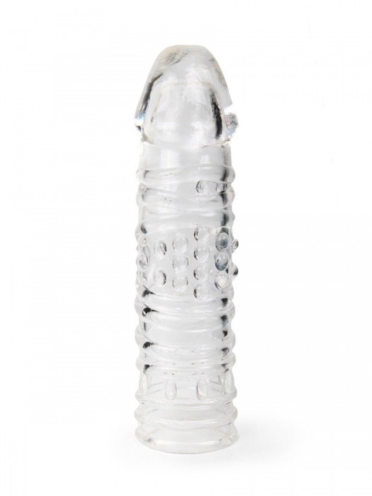 Прозрачная закрытая насадка на пенис - 17 см. - Sex Expert - в Нижнем Новгороде купить с доставкой