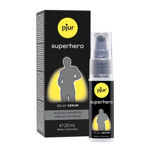 Пролонгатор-сыворотка pjur Superhero Delay Serum - 20 мл. - Pjur - купить с доставкой в Нижнем Новгороде