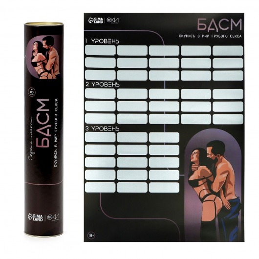 Плакат для двоих со скретч-слоем «БДСМ» - Сима-Ленд - купить с доставкой в Нижнем Новгороде