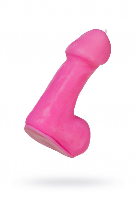 Розовая свеча в форме пениса - 47 гр. - Pecado - купить с доставкой в Нижнем Новгороде