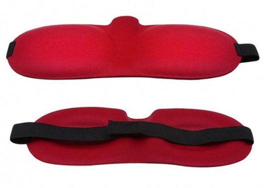 Красная глухая маска на резинке - Sitabella - купить с доставкой в Нижнем Новгороде