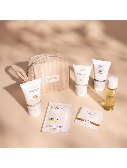 Набор YESforLOV La Trousse Enchantée в бежевой косметичке - YESforLOV - купить с доставкой в Нижнем Новгороде