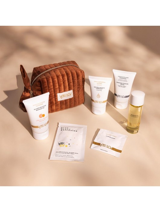 Набор YESforLOV La Trousse Enchantée в коричневой косметичке - YESforLOV - купить с доставкой в Нижнем Новгороде