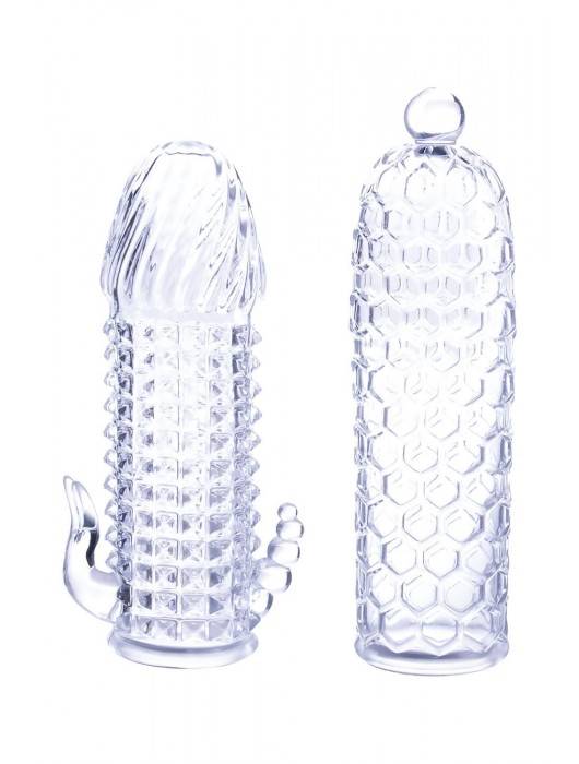 Набор из 2 прозрачных насадок на член Seductive Tickler Sleeves Set - NMC - в Нижнем Новгороде купить с доставкой